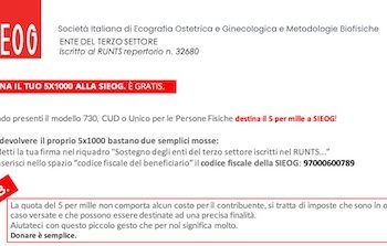Dona il tuo 5×1000 alla SIEOG