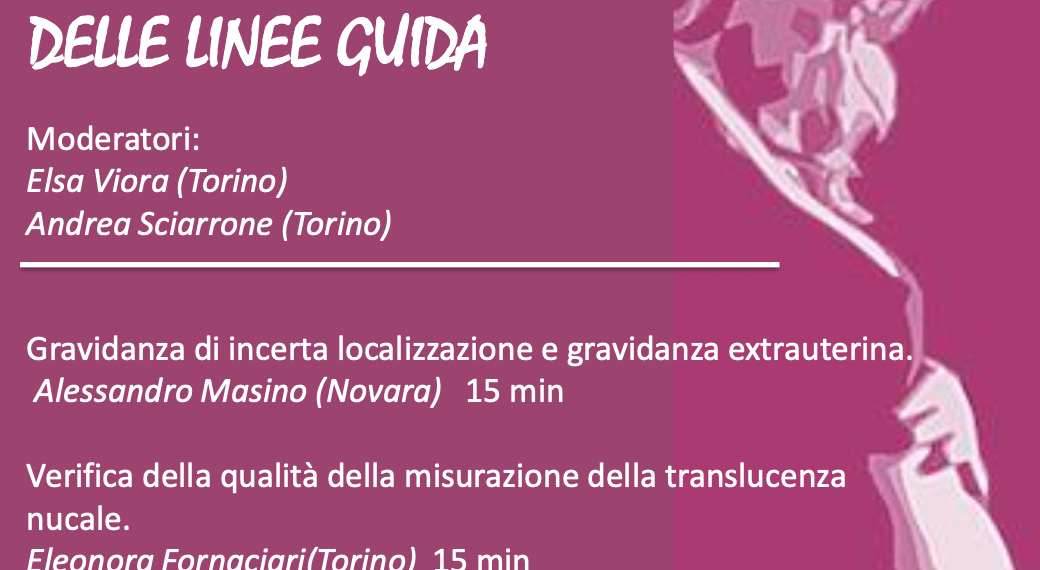 Webinar Sieog – Il primo trimestre: le raccomandazioni delle linee guida.