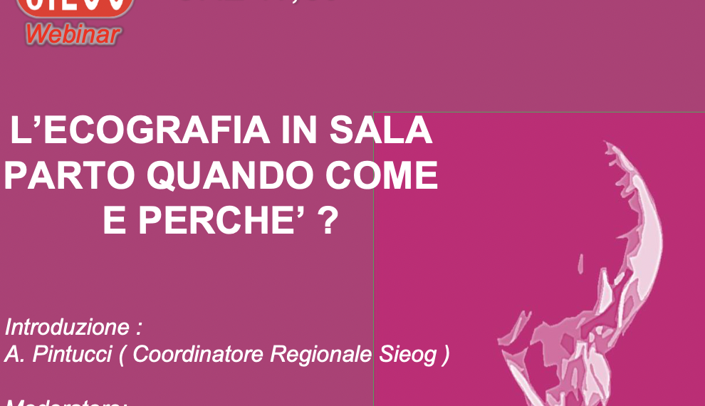 Webinar Regione Lombardia Marzo 2024- ecografia in sala parto: quando come e perchè?