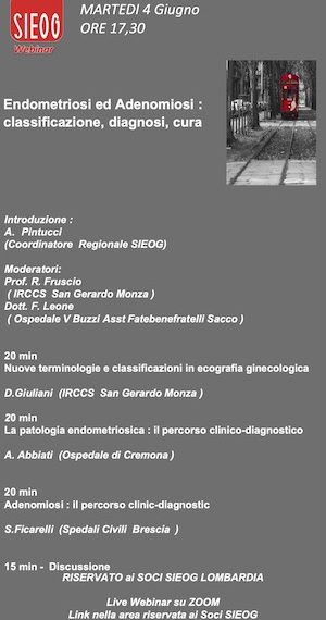 Webinar Regione Lombardia Giugno 2024- endometriosi e adenomiosi