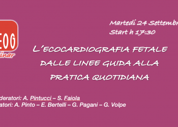 Webinar Regione Lombardia Settembre 2024- L’ecocardiografia fetale dalle linee guida alla pratica quotidiana