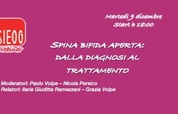 Webinar SIEOG giovani di Dicembre 2025 – Spina bifida aperta: dalla diagnosi al trattamento